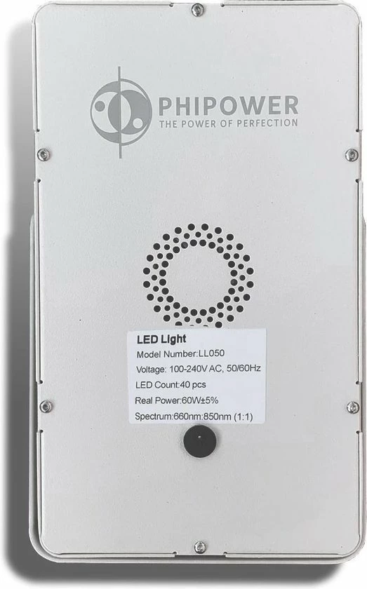 Merkloos Rood Licht Therapie Lamp | Diep Rood/NIR | Phipower - Afbeelding 16