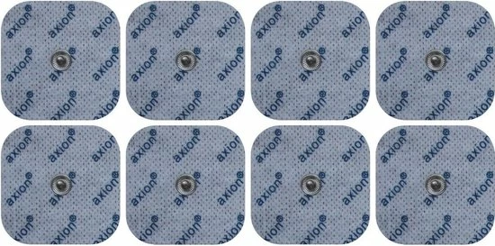 Axion - 8 Elektroden Pads 45x45 Mm - EMS En TENS - Herstel - Spier- En Gewrichtspijn - Zelfklevend