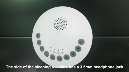 FBC Goods - White Noise Machine - Incl. Glow In The Dark Sterren En Planeten Stickers - White Noise Machine Baby - Slaap Therapie - Witte Ruis - White Noise - Slaap Geluidsmachine - Slaaphulp - Wit - Afbeelding 2