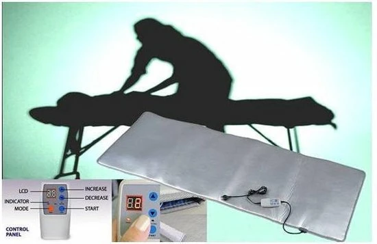 Anpan - Infrarood Deken- Infrarood Mat- Infrarood Stoeldeken- Infrarood Therapie- Warmte Deken - Met Superieure FIR Ver-infrarood Straling- 60x150 Cm - Timer En Temperatuur Regeling - Pijnverlichting En Ontspanning. - Afbeelding 3