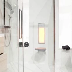 Sunshower Pure - Inbouw - Infrarood - 62x20x10 Cm - Douche - Solarium - Aluminium - Wit -Beurer store 550x366 130