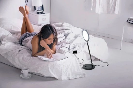 Daylight TriSun E36401 Lichttherapie Lamp - Dimbare Bureaulamp - Daglichtlamp - USB - Zwart - Afbeelding 5