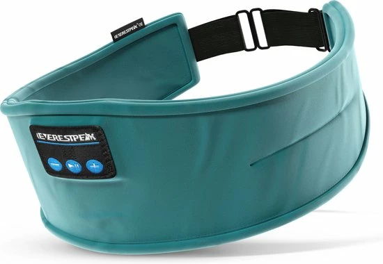 EverestPeak? Bluetooth Slaapmasker - Slaaptrainer - Met 3 In 1 Koptelefoon - 25x10CM - Groen