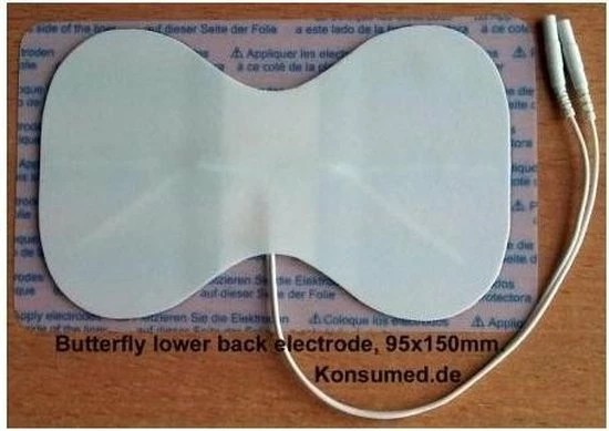 Beterwinkel Vlinder Elektrode - 1st. - TENS Spierstimulatie Biofeedback - Afbeelding 2
