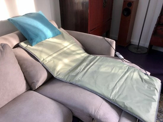 Anpan - Infrarood Deken- Infrarood Mat- Infrarood Stoeldeken- Infrarood Therapie- Warmte Deken - Met Superieure FIR Ver-infrarood Straling- 60x150 Cm - Timer En Temperatuur Regeling - Pijnverlichting En Ontspanning. - Afbeelding 2