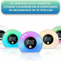 Nince Wake Up Light Van Hoge Kwaliteit - Wake Up Light Met Bluetooth - Digitale Wekker Met Nachtlampje -Beurer store 550x424