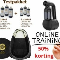 LA Tanning Nederland Tan Handy Professionele Starterspakket - Inclusief Spraytan-machine En Tanning Lotion