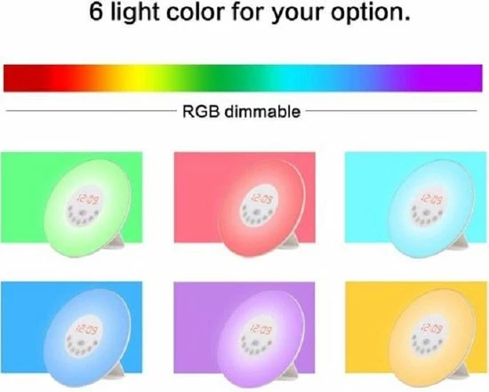 Wake up light| Radio| Alarm| Snooze|Wekker| 6 Verschillende sfeerkeuren| Multi Kleur| 10 lichtinstellingen |zonsondergang| relaxed wakker worden HFS Wake Up Light| Radio| Alarm| Snooze|Wekker| 6 Verschillende Sfeerkeuren| Multi Kleur| 10 Lichtinstellingen |zonsondergang| Relaxed Wakker Worden -Beurer store 550x441 5