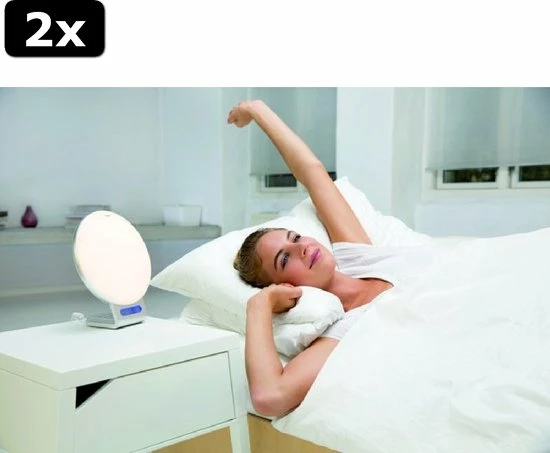 2x Beurer WL75 - Wake-up Light - Radio - Nachtlamp - Bluetooth 4 2x Beurer WL75 - Wake-up Light - Radio - Nachtlamp - Bluetooth - Afbeelding 2