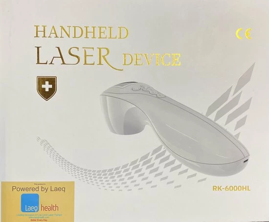 Laeq 2022 Editie (Gold): Handheld Laser-therapy Device, Een Hoogwaardige Softlaser Therapie Handheld Met Beschermbril, Low Level Laser 2020 Versie. - Afbeelding 7