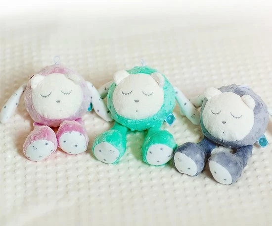 MyHummy? Snoozy - Slaapsensor - Witte Ruis - Babyknuffel - Slaaphulp - Mint - Afbeelding 4