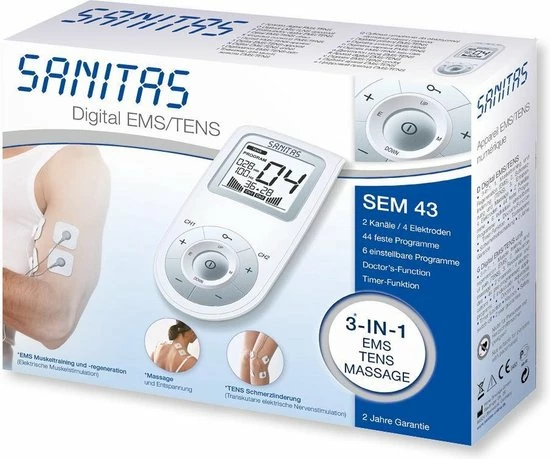 Sanitas SEM43 - Pijn Therapie (TENS) & Spier Stimulatie (EMS) - Afbeelding 10