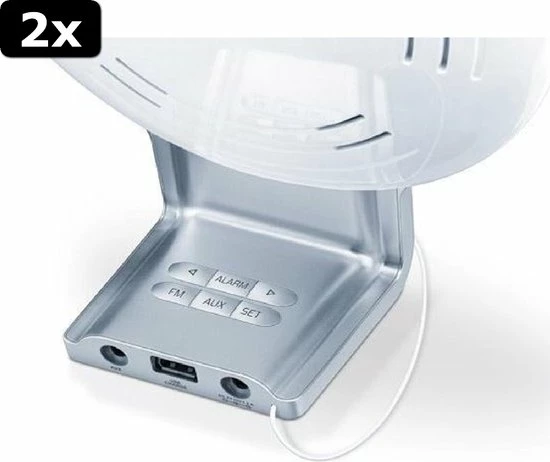 2x Beurer WL75 - Wake-up Light - Radio - Nachtlamp - Bluetooth 13 2x Beurer WL75 - Wake-up Light - Radio - Nachtlamp - Bluetooth - Afbeelding 11