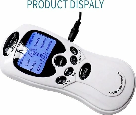 Genki Elektrodentherapie Massage ? 4 Elektroden Pads ? Electro Stimulator Voor Hele Lichaam ? Ontspannen Spieren En Stimulatie Bloedcirculatie - Afbeelding 13