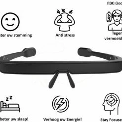 Pegasi - Lichttherapiebril - Lichttherapielamp - Daglichtbril - Zwart - Daglichtlamp - Daglichtbril Lichttherapie - Blauw Licht - Met App - Energieboost - Verbetert Slaap - Verhoogt Concentratie - Vermindert Stress - Pegasi