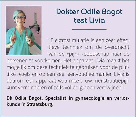 Livia - De stopknop voor uw pijnlijke menstruaties - Natuurlijke; Aanbevolen door Gynaecologen; Effici?nt; Makkelijk te gebruiken; Discreet; Werkt onmiddelijk; Ontlast zo lang als noodzakelijk en Klinische bewezen oplossing Livia - De Stopknop Voor Uw Pijnlijke Menstruaties - Natuurlijke; Aanbevolen Door Gynaecologen; Effici?nt; Makkelijk Te Gebruiken; Discreet; Werkt Onmiddelijk; Ontlast Zo Lang Als Noodzakelijk En Klinische Bewezen Oplossing -Beurer store 550x472 10