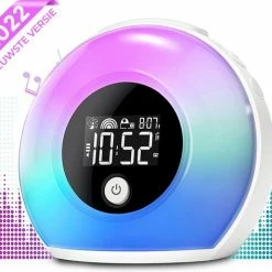 Nince Wake Up Light Van Hoge Kwaliteit - Wake Up Light Met Bluetooth - Digitale Wekker Met Nachtlampje
