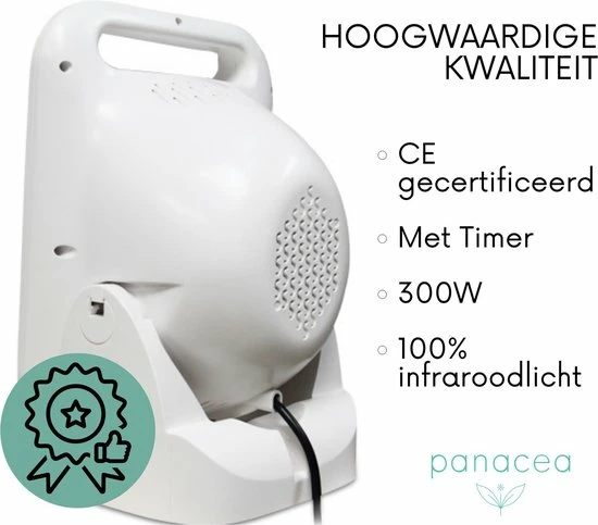 Panacea Infraroodlamp Voor Spieren En Gewrichten Infrarood Paneel 300w - Afbeelding 15