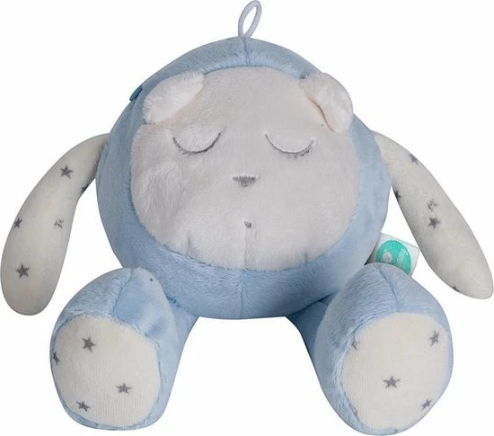 MyHummy? Snoozy - Slaapsensor - Witte Ruis - Babyknuffel - Slaaphulp - Blauw