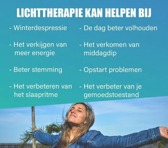 Bolke? Lichttherapielamp - Daglichtlamp - Lichttherapie - Lichttherapiebril - Daglichtbril - Lichttherapielamp Winterdepressie - Afbeelding 3