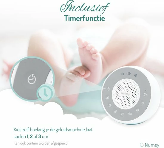 Numsy? Lumi White Noise Machine Baby - Witte Ruis Apparaat Volwassen - Slaaptrainer Kinderen - Geluidsmachine - Baarmoeder En Hart 5 Numsy? Lumi White Noise Machine Baby - Witte Ruis Apparaat Volwassen - Slaaptrainer Kinderen - Geluidsmachine - Baarmoeder En Hart - Afbeelding 3