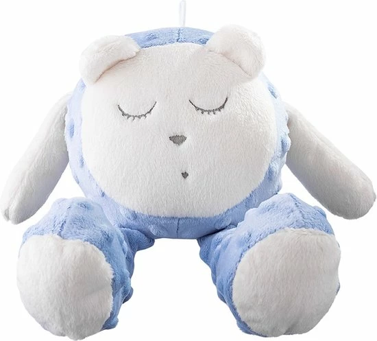 MyHummy? Snoozy - Slaapsensor - Witte Ruis - Babyknuffel - Slaaphulp - Blauw - Afbeelding 8