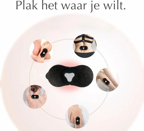 Blooming Baobab EMS Masseur - Elektrodentherapie Apparaat - Massageapparaat - Nek Massage - Rug Massage - Schouder Massage - Spier Massage - Draadloos Met Afstandsbediening - Zes Verschillende Standen - Oplaadbaar - Incl 2 Gelpads - Zwart 5 Blooming Baobab EMS Masseur - Elektrodentherapie Apparaat - Massageapparaat - Nek Massage - Rug Massage - Schouder Massage - Spier Massage - Draadloos Met Afstandsbediening - Zes Verschillende Standen - Oplaadbaar - Incl 2 Gelpads - Zwart - Afbeelding 3