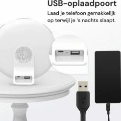 L.O.B. GOODS Luxe Wake-up Light - Licht Wekker - Wekker Radio - Wekker Met Licht - Nachtlampje Kinderen - 2 Wekkers - Snooze - Slaaphulp -Beurer store 550x500 3