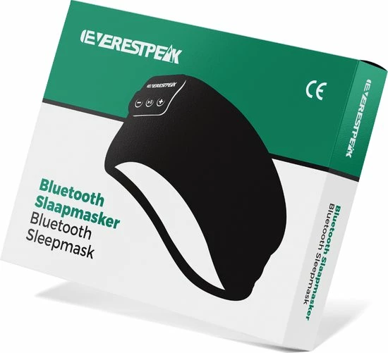 EverestPeak? Bluetooth Slaapmasker - Slaaptrainer - Met 3 In 1 Koptelefoon - 25x10CM - Groen - Afbeelding 7