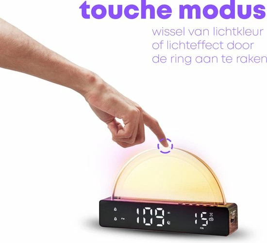 Boostiv Wake Up Light - Speaker Radio - Slaaphulpen - Wekkerradio - Nachtlampje - Digitale Wekker - Wekker - Radio's 12 Boostiv Wake Up Light - Speaker Radio - Slaaphulpen - Wekkerradio - Nachtlampje - Digitale Wekker - Wekker - Radio's - Afbeelding 10