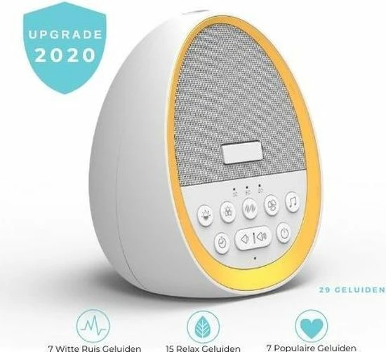 Merkloos Slaaphulp Om Slaapproblemen Te Verminderen - White Noise Machine Met Slaapmuziek Voor Een Goede Nachtrust - Wetenschappelijk Bewezen Slaaptherapie – Beter Slapen Met Witte Ruis – Slaap Tips Volwassenen/Baby - Afbeelding 5