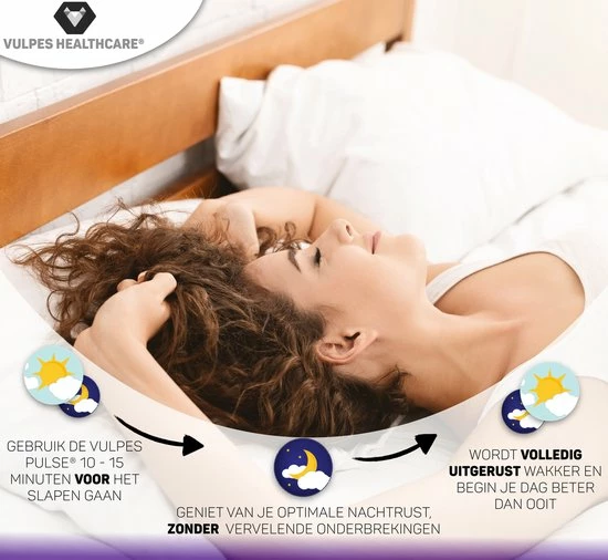 Vulpes Goods Vulpes HealthCare? Sleep & Focus - Slaaphulp - Bevordering Melatonine, Serotonine En Enkefaline Aanmaak - Frequentietherapie En Elektrodentherapie - Verbetert Slaapkwaliteit En Tegen Depressie - 3 Modus En 16 Intensiteitsniveaus En 20 Melodie?n - Afbeelding 3
