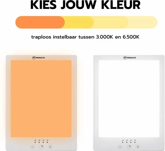 FT Products FT-products Daglichtlamp - LED Lichttherapie 12.000 LUX - Winterdepressie Daglicht Lamp - SAD Daylight Therapy - Therapie Lamp - Bureaulamp - Hobby Lamp 11 FT Products FT-products Daglichtlamp - LED Lichttherapie 12.000 LUX - Winterdepressie Daglicht Lamp - SAD Daylight Therapy - Therapie Lamp - Bureaulamp - Hobby Lamp - Afbeelding 9