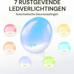 L.O.B. GOODS Luxe Wake-up Light - Licht Wekker - Wekker Radio - Wekker Met Licht - Nachtlampje Kinderen - 2 Wekkers - Snooze - Slaaphulp -Beurer store 550x508 2