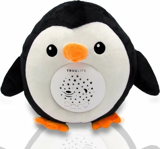 TrueLife Slaaptrainer En White Noise Machine En Sterrenprojector – Knuffel Pinguïn – Slaapgeluiden – Witte Ruis – Baby - Peuter - Afbeelding 12