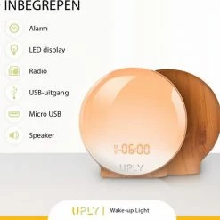 UPLY Wake Up Light - Licht Wekker - Wekker Radio - 2 Wektijden -Beurer store 550x511 1