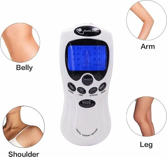 Genki Elektrodentherapie Massage ? 4 Elektroden Pads ? Electro Stimulator Voor Hele Lichaam ? Ontspannen Spieren En Stimulatie Bloedcirculatie - Afbeelding 15