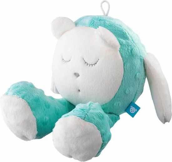 MyHummy? Snoozy - Slaapsensor - Witte Ruis - Babyknuffel - Slaaphulp - Mint