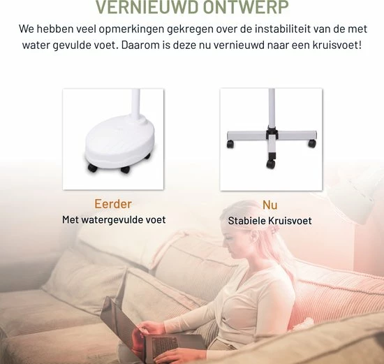 LIROMA? 600W Infraroodlamp - Hoogte Verstelbaar - Timer - Remote - Infraroodtherapie - Lichttherapie - Fibromyalgie - Pijnverlichting Spieren ? Collageen Lamp ? Warmtelamp - Rood Licht Therapie - Philips - Black Friday 2022 Deals - Afbeelding 4