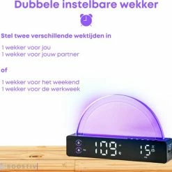 Boostiv Wake Up Light - Speaker Radio - Slaaphulpen - Bluetooth - Wekkerradio - Nachtlampje - Digitale Wekker - Wekker - Ambilight - Radio's -Beurer store 550x521