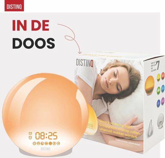 DistinQ Wake-Up Light ? Wekkerradio Met Dubbele Wektijd ? Slaaphulp Met USB Aansluiting - Grijs 11 DistinQ Wake-Up Light ? Wekkerradio Met Dubbele Wektijd ? Slaaphulp Met USB Aansluiting - Grijs - Afbeelding 9