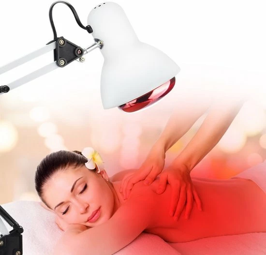 Thuys Infraroodlamp - Warmtelamp Verstelbaar- Infrarood Lampen Voor Spieren - Duurzame Hittelamp - 220V - 150W - Afbeelding 6