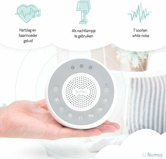 Numsy? Lumi White Noise Machine Baby - Witte Ruis Apparaat Volwassen - Slaaptrainer Kinderen - Geluidsmachine - Baarmoeder En Hart 13 Numsy? Lumi White Noise Machine Baby - Witte Ruis Apparaat Volwassen - Slaaptrainer Kinderen - Geluidsmachine - Baarmoeder En Hart - Afbeelding 11