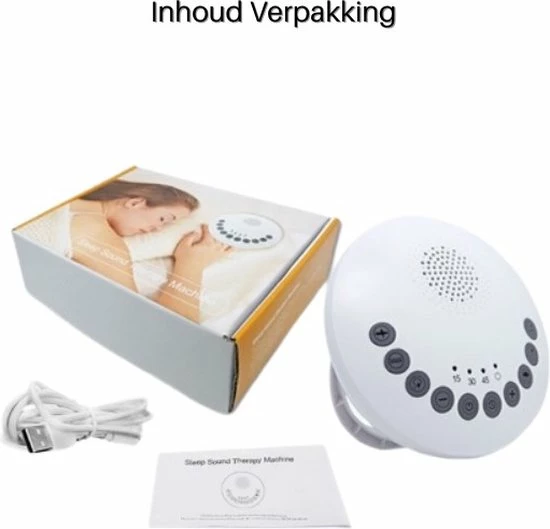 FBC Goods - White Noise Machine - Incl. Glow In The Dark Sterren En Planeten Stickers - White Noise Machine Baby - Slaap Therapie - Witte Ruis - White Noise - Slaap Geluidsmachine - Slaaphulp - Wit - Afbeelding 7