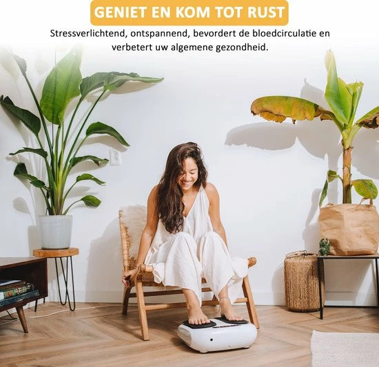 CALMENTA - Bloedcirculatieapparaat - Voor Benen, Voeten En Rug - Bloedsomloop Verbeteren - Voetmassage Apparaat - Beentrainer - Trilplaat - Bloedcirculatie Apparaat - Black Friday 2022 Deals - Afbeelding 7