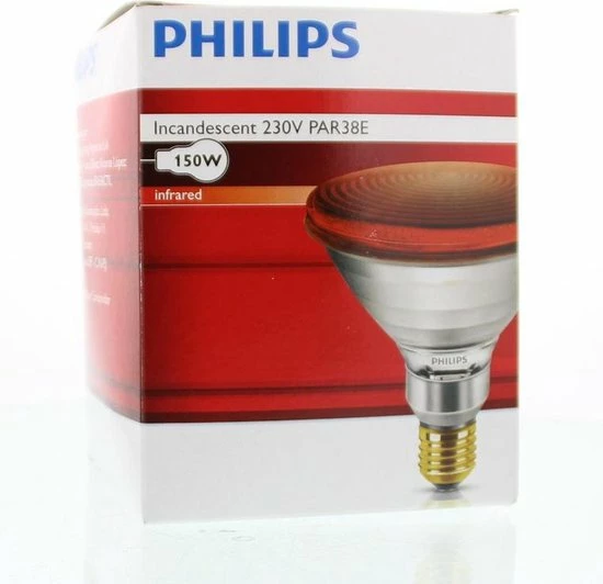 Beurer Philips Infraroodlamp PAR38 IR - 150W E27 230V - Rood 12887415 - Afbeelding 5