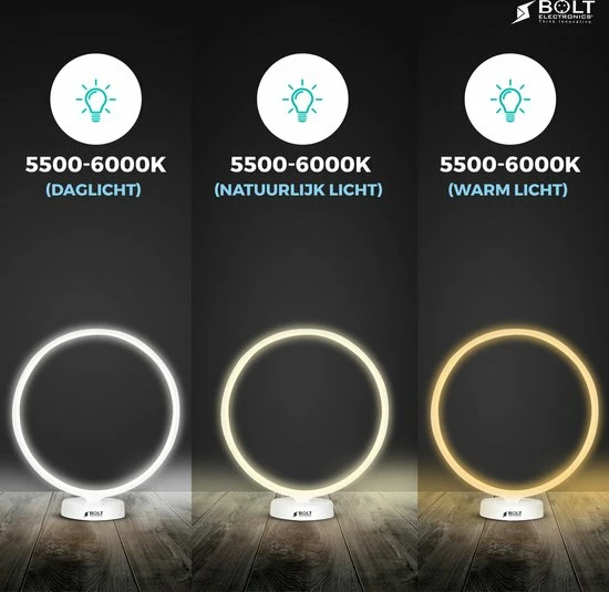 Bolt Electronics? Bolt Electronics ? Tafellamp ? Moodlamp ? Lichttherapielamp - Moodlight ? Daglichtlamp ? RGB Licht ? Wit - Afbeelding 11