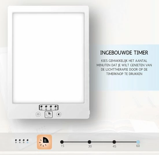 Merkloos Lichttherapie Daglichtlamp ? Lichttherapielamp ? SAD Lamp ? Energielamp Voor Hobby / Winterdepressie - Afbeelding 6