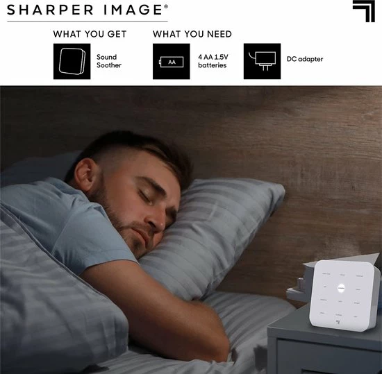 Sharper Image White Noise Machine - Slaaptrainer – Slaaphulp - Baby - Volwassenen - Afbeelding 8