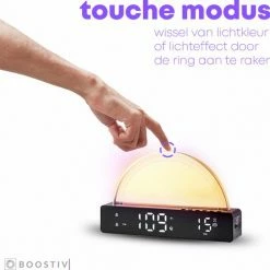 Boostiv Wake Up Light - Speaker Radio - Slaaphulpen - Bluetooth - Wekkerradio - Nachtlampje - Digitale Wekker - Wekker - Ambilight - Radio's -Beurer store 550x543 2